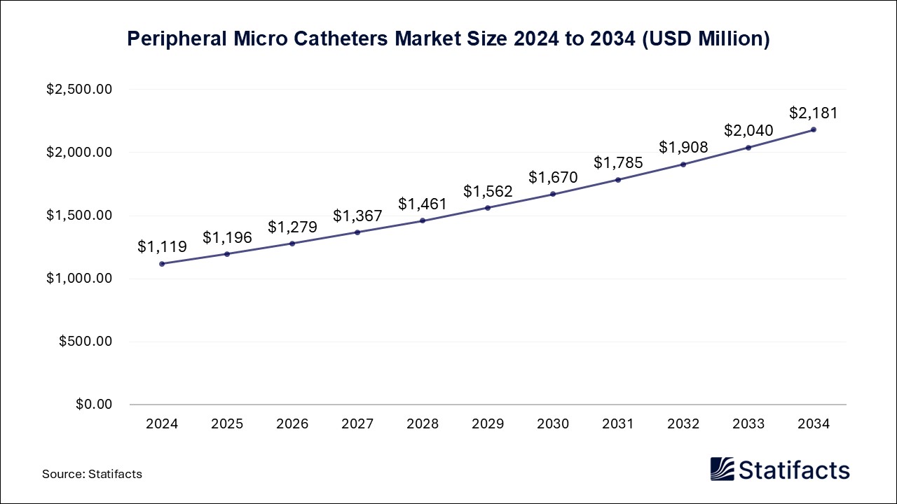 Peripheral Micro Catheters Market Size 2024 to 2034