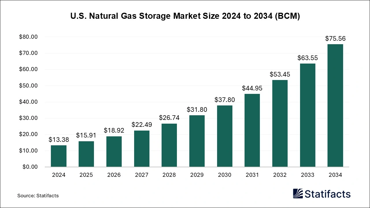 U.S. Natural Gas Storage Market Size 2025 to 2034